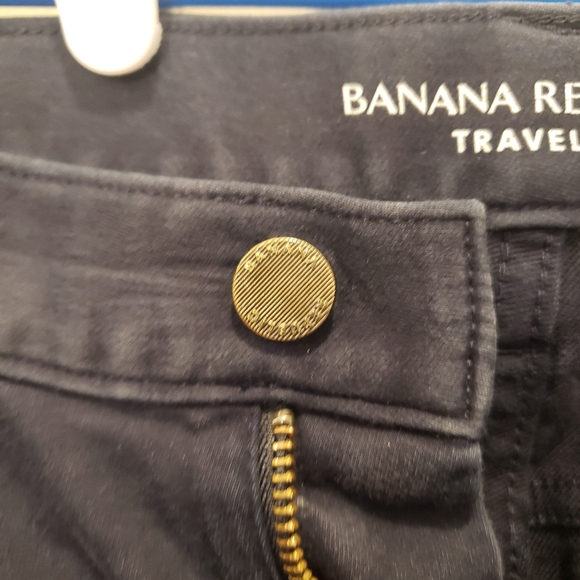 Banana Republic Traveler Slim Fit Chino Pants Men’s 32x26 Navy Blue Stretch - Picture 6 of 13